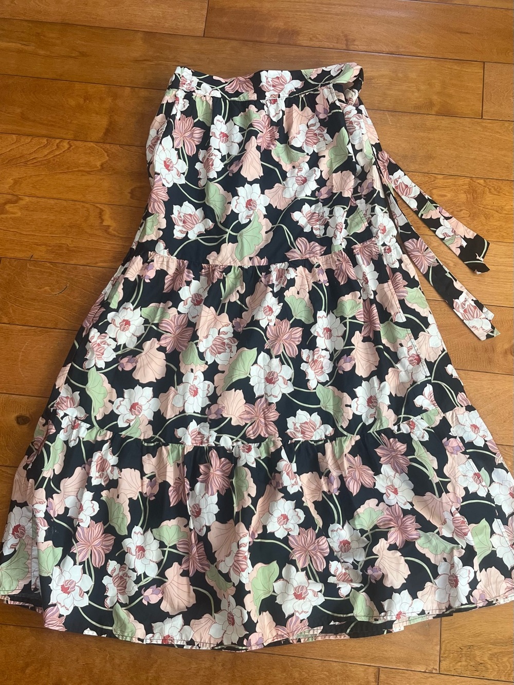 Who What Wear floral maxi skirt